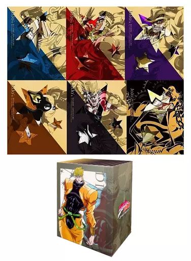 【中古】アニメBlu-ray Disc ジョジョの奇妙な冒険 スターダストクルセイダース エジプト編 初回生産限定版 全6巻セット(ゲーマーズ全巻収納BOX付き)
