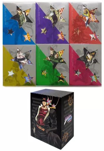 【中古】アニメBlu-ray Disc ジョジョの奇妙な冒険 スターダストクルセイダース 初回生産限定版 全6巻セット(ゲーマーズ全巻収納BOX付き)