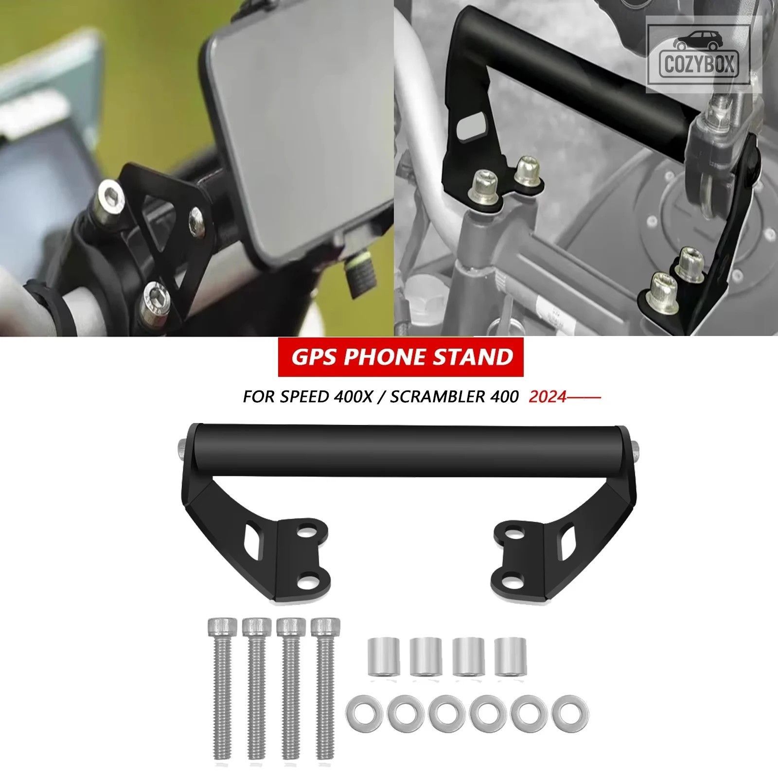 オートバイ GPS ナビゲーション電話ホルダーブラケットホルダー Speed400 スピード 40