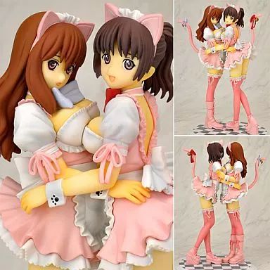 【中古】フィギュア ネコみみメイド ピンクVer. 「E☆2 オリジナルフィギュア Tony×宮川武」 PVC製塗装済み完成品