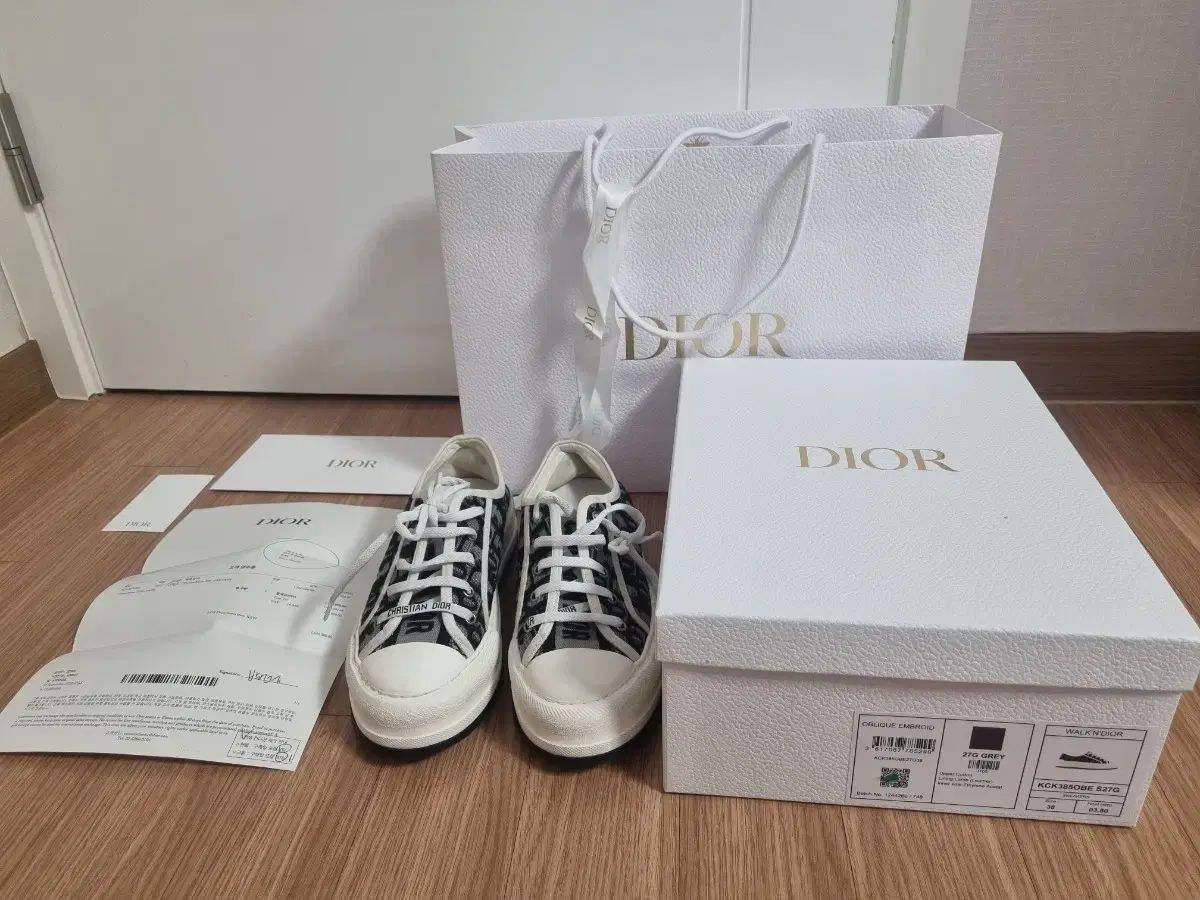 状態好し ディオール WALK'N'DIOR(ウォーキンディオール) オブリーク フラットフォーム スニーカー 38 250 dior