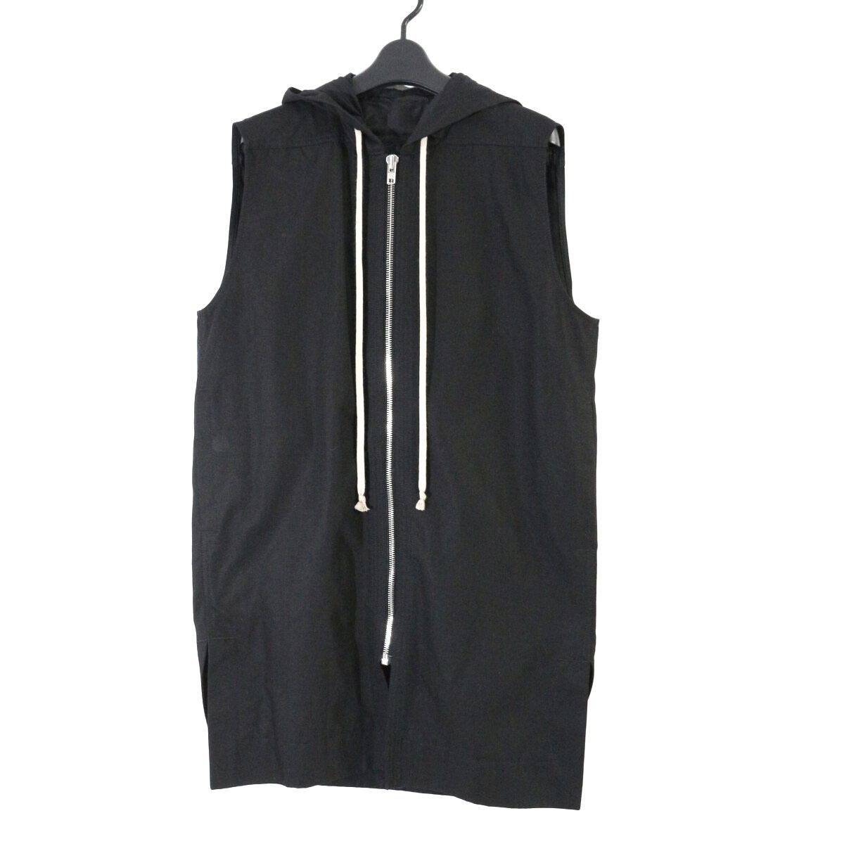 Rick Owens リックオウエンス 16SS CYCROPS ジップアップフーデッドロングベスト 48 RU16S3984-B