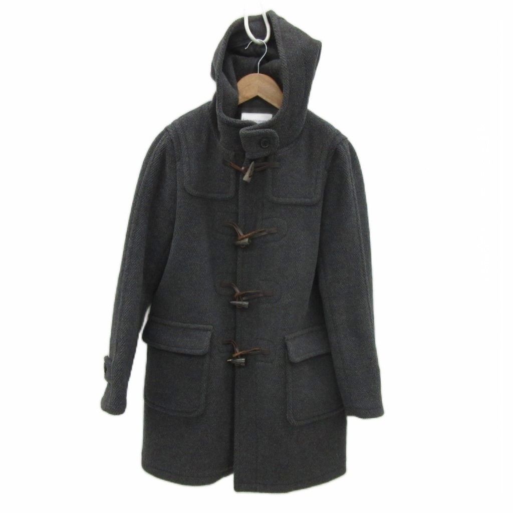 ユナイテッドアローズ UNITED ARROWS beautiful people ダッフルコート 160 ダークグレー フード付き トグルボタン ロング丈 /YS31 ■GY57 女の子