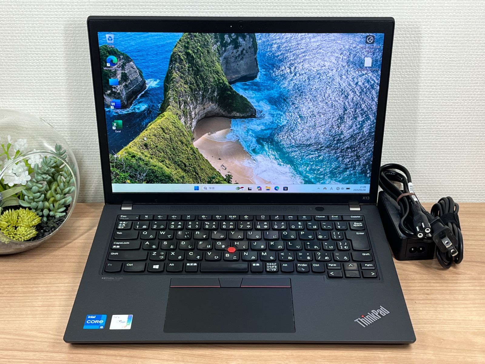 お買い得限定品〉04341 Thinkpad X13 Gen2 16GB 256GB 第11世代 office2024 ノートパソコン　大容量