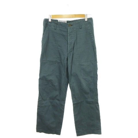エンジニアードガーメンツ Engineered Garments WORKADAY ワークパンツ ボタンフライ XS 緑 グリーン 無地 長ズボン /AH28 ■GY62