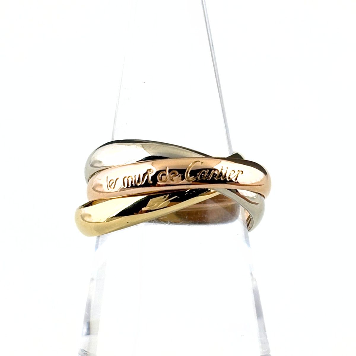 カルティエ CARTIER トリニティ リング YG イエローゴールド PG ピンクゴールド WG ホワイトゴールド 指輪 リング 16号 750 レディース 【中古】