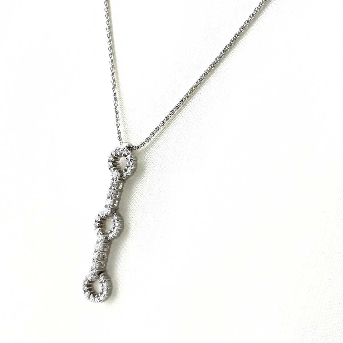 VAID ROMA メレダイヤ ネックレス ペンダント ネックレス 750 ダイヤモンド レディース 【中古】