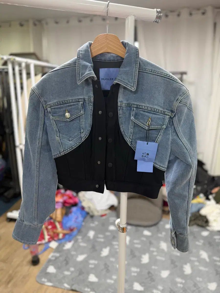 H&M x MUGLER デニム ジャケット S