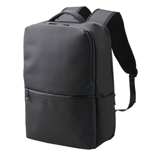 エレコム バックパック リュックサック スクエア ?15.6インチ 撥水加工 大容量 19L ブラック BM-XBPSQ01BKma fd38a303