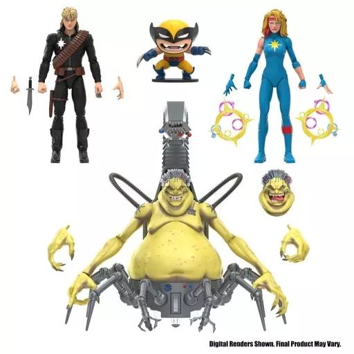 【中古】フィギュア モジョーワールド 4パック 「X-MEN」 マーベル・レジェンド X-MENシリーズ 6インチ・アクションフィギュア