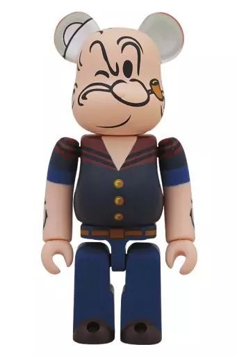 【中古】フィギュア BE＠RBRICK-ベアブリック- DRX NAVY POPEYE THE SAILOR MAN 100% 「ポパイ」