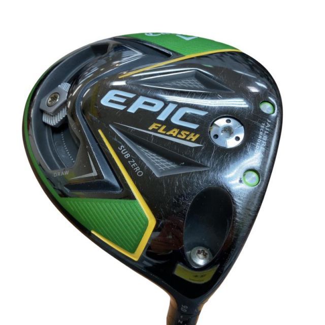 【中古】 キャロウェイ EPIC FLASH SUBZERO 9° ドライバー DR 純正特注シャフト (フレックスS) メンズ 男性用 右利き 右用 Cランク ゴルフクラブ