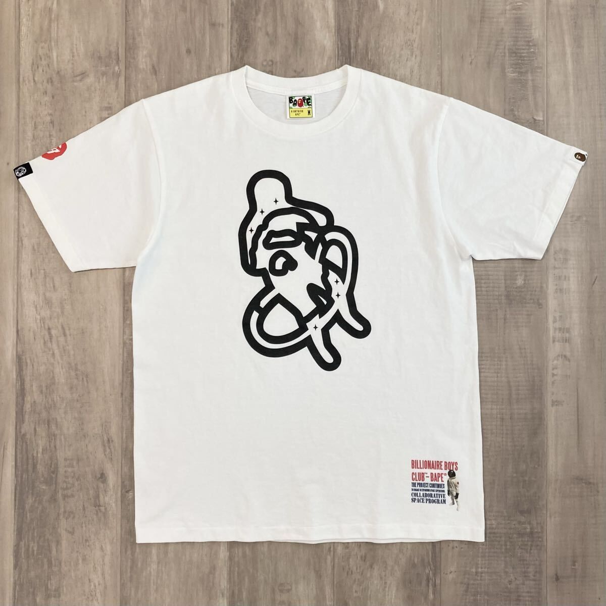 ★激レア★ BBC × BAPE Tシャツ Mサイズ BILLIONAIRE BOYS CLUB Pharrell a bathing ape エイプ ベイプ アベイシングエイプ NIGO y459