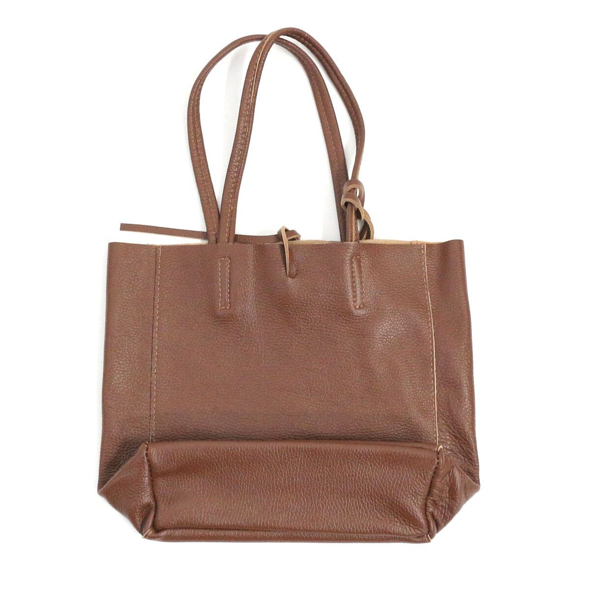 MARLON FIRENZE マーロンフィレンツェ SHOPPER MEDIO ポーチ付きレザー 