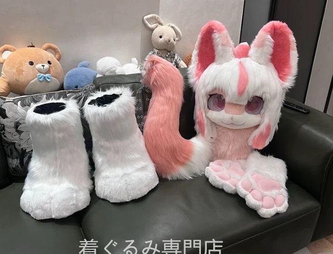 犬　猫　着ぐるみ ヘッド全頭　ヘッド ケモノ ファースーツ ぬいぐるみ コスプレ コスチューム Kurumi 一点物 C530