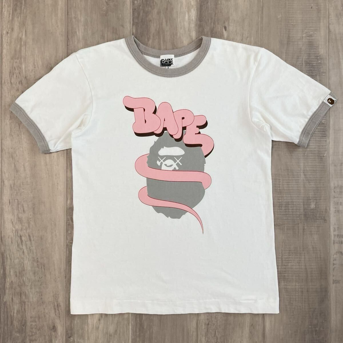 ★激レア★ KAWS × BAPE Bendy Big Head Tシャツ Sサイズ カウズ a bathing ape エイプ ベイプ アベイシングエイプ NIGO y7782