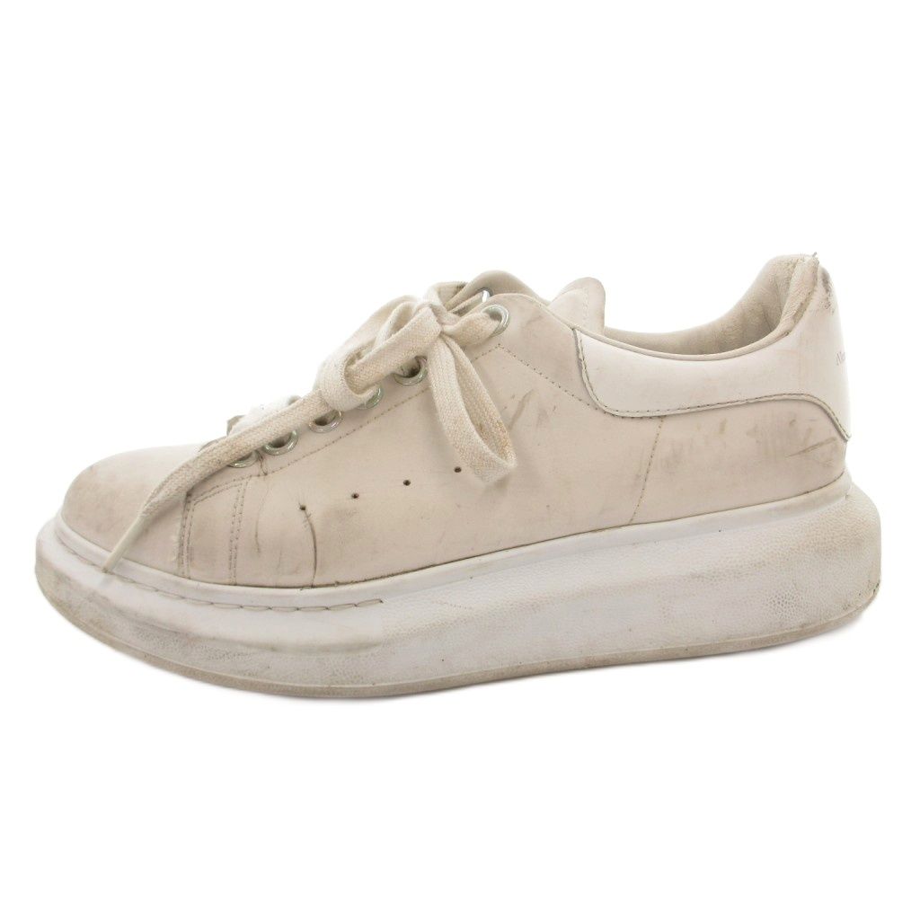 アレキサンダーマックイーン ALEXANDER MCQUEEN スニーカー シューズ ローカット 厚底 39 白 ホワイト /FF ■GY57