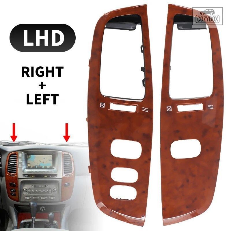 LHD RHD ダッシュボードエアベントアウトレットパネ​​ルフレーム トリム トヨタ ラ