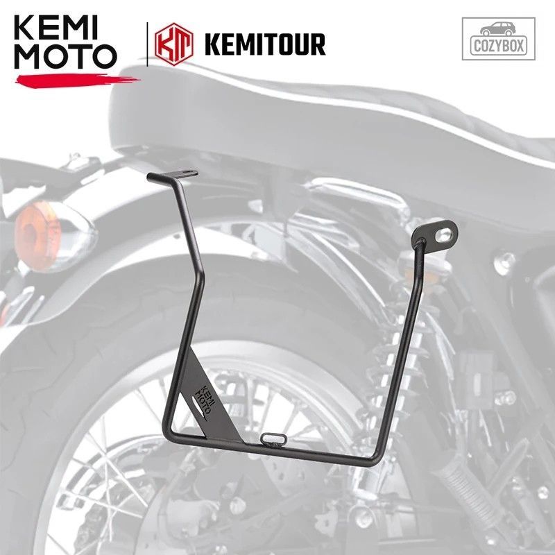 カワサキ W800 W400 W600 キャリアオートバイサイドラックサドルバッグサポートキャリ