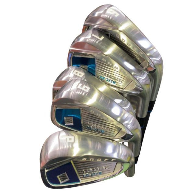 【中古】 ダイワ(グローブライド) ONOFF LABOSPEC RB-247M 5S アイアンセット IR 純正特注シャフト (フレックスX) メンズ 男性用 右利き 右用 Bランク ゴルフクラブ