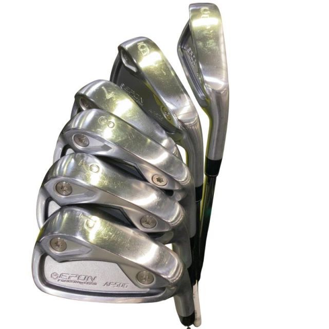 【中古】 エポンゴルフ株式会社 EPON AF-506 6S アイアンセット IR 純正特注シャフト (フレックスS) メンズ 男性用 右利き 右用 Cランク ゴルフクラブ