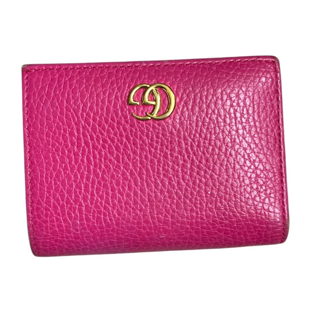 グッチ 財布 Leather GG Marmont Card Case Wall