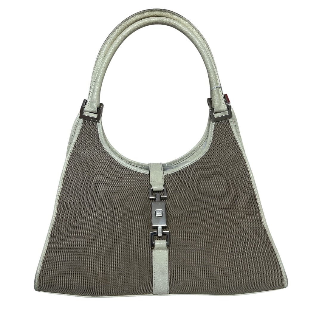グッチ ハンドバッグ Jackie Canvas Leather Hobo Sh