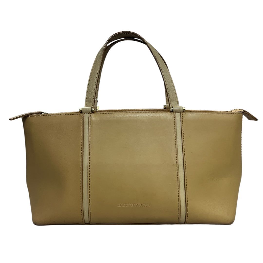 バーバリー ハンドバッグ Leather Tote Bag Beige Nova