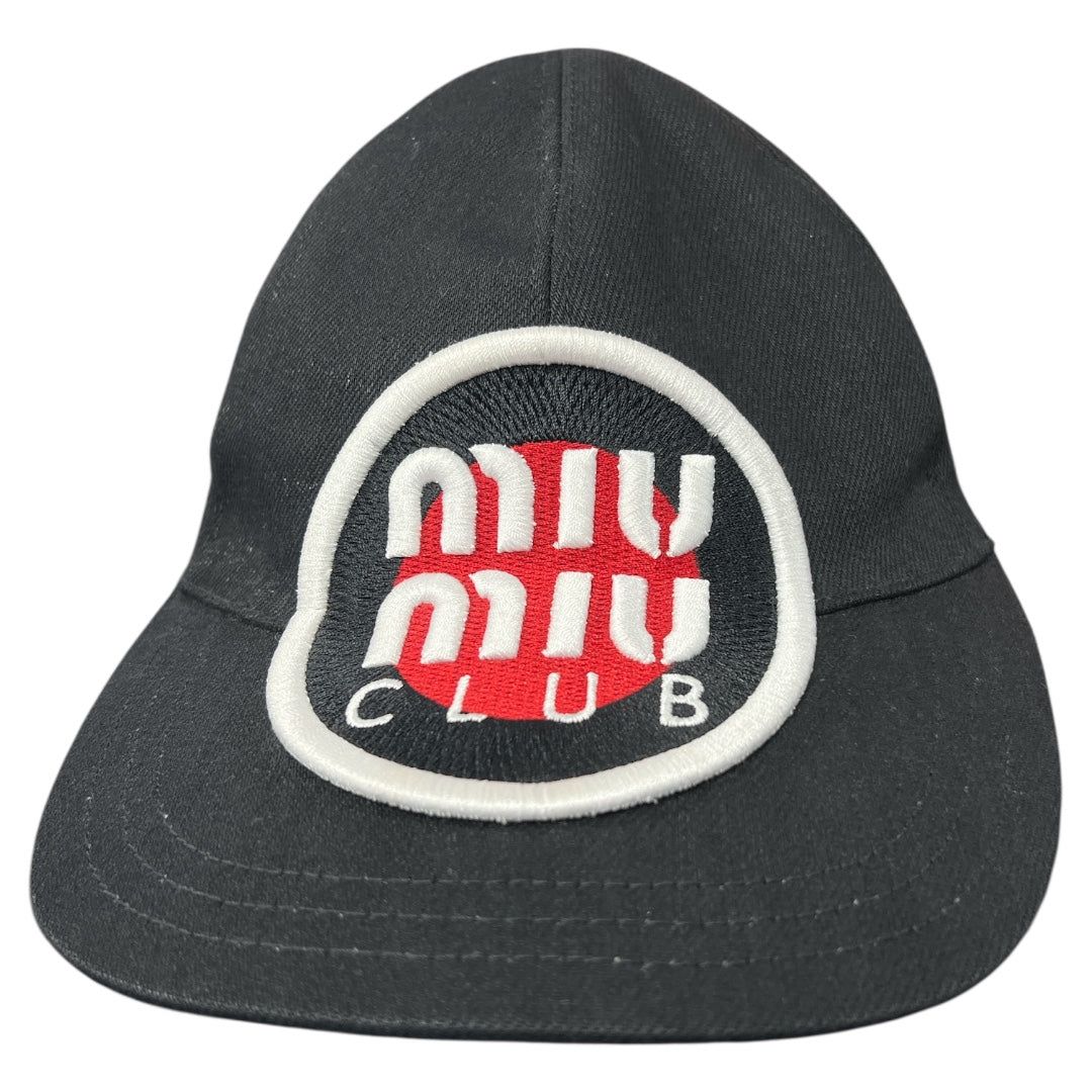 ミュウミュウ ハンドバッグ Club Logo Baseball Cap Bla