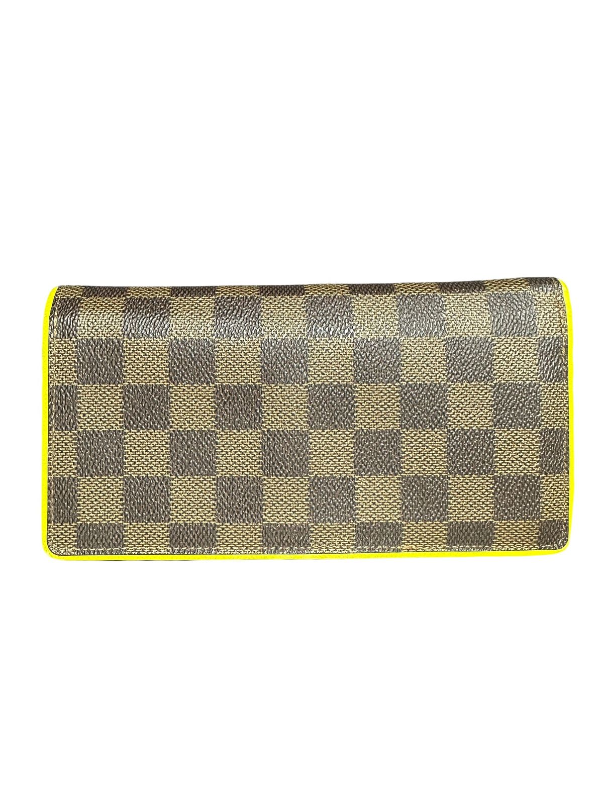 ルイヴィトン ハンドバッグ Damier Ebene with Yellow A