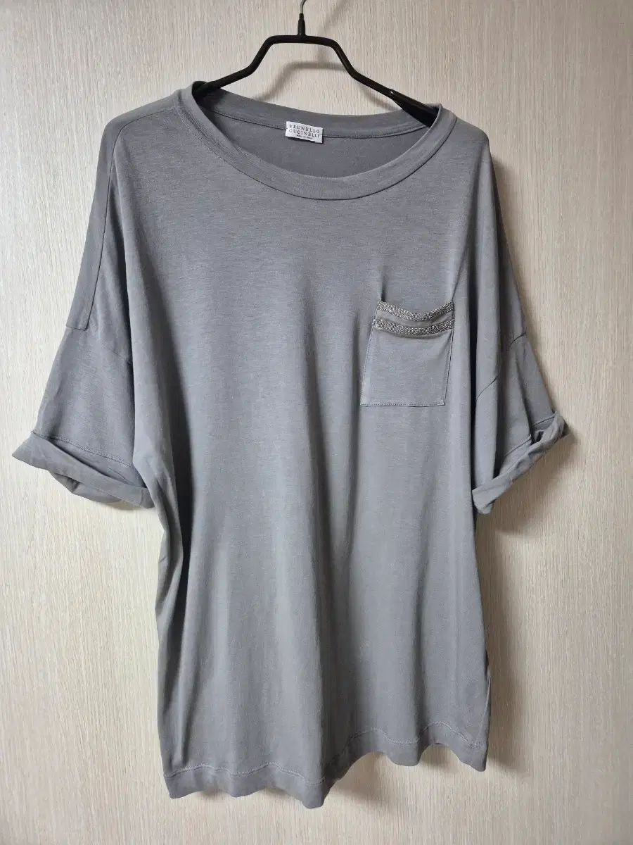 (正規品) BRUNELLO CUCINELLI(ブルネロクチネリ) Tシャツ ラウンドネック 半袖 イタリア S