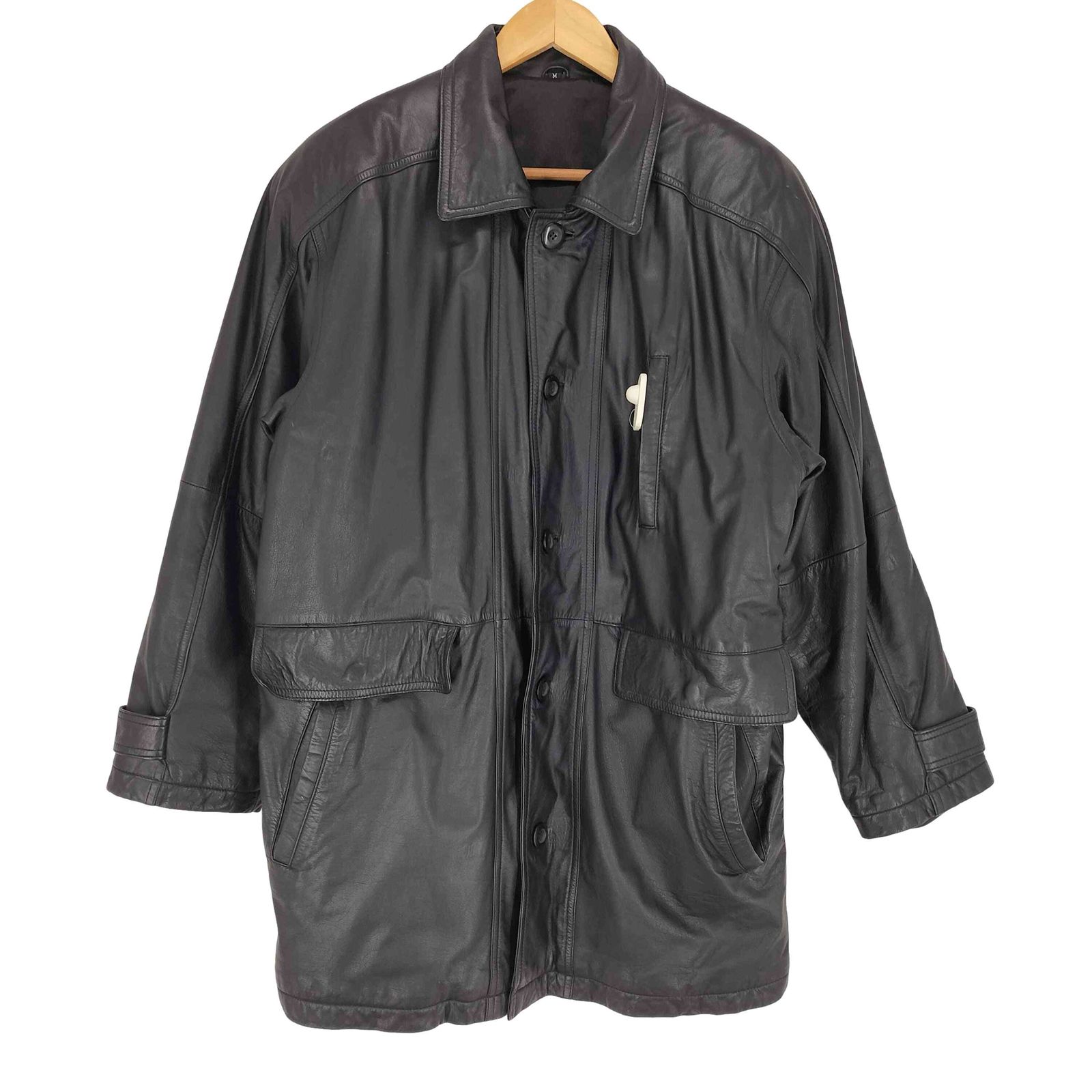 ユーズドフルギ USED古着 cow leather カーコート メンズ JPN：M