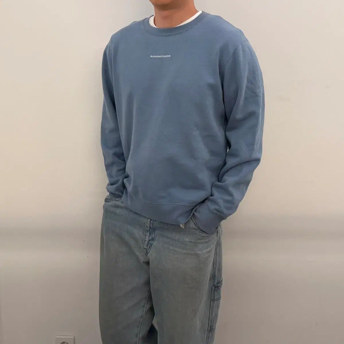 最安値 サンドロ ベイビーブルー スウェット