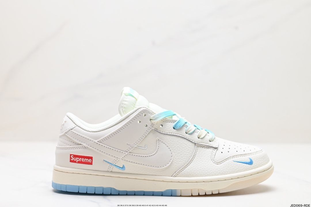 全新未使用Nike Dunk Low Supreme コラボ スケートボードシューズ BB8675-108