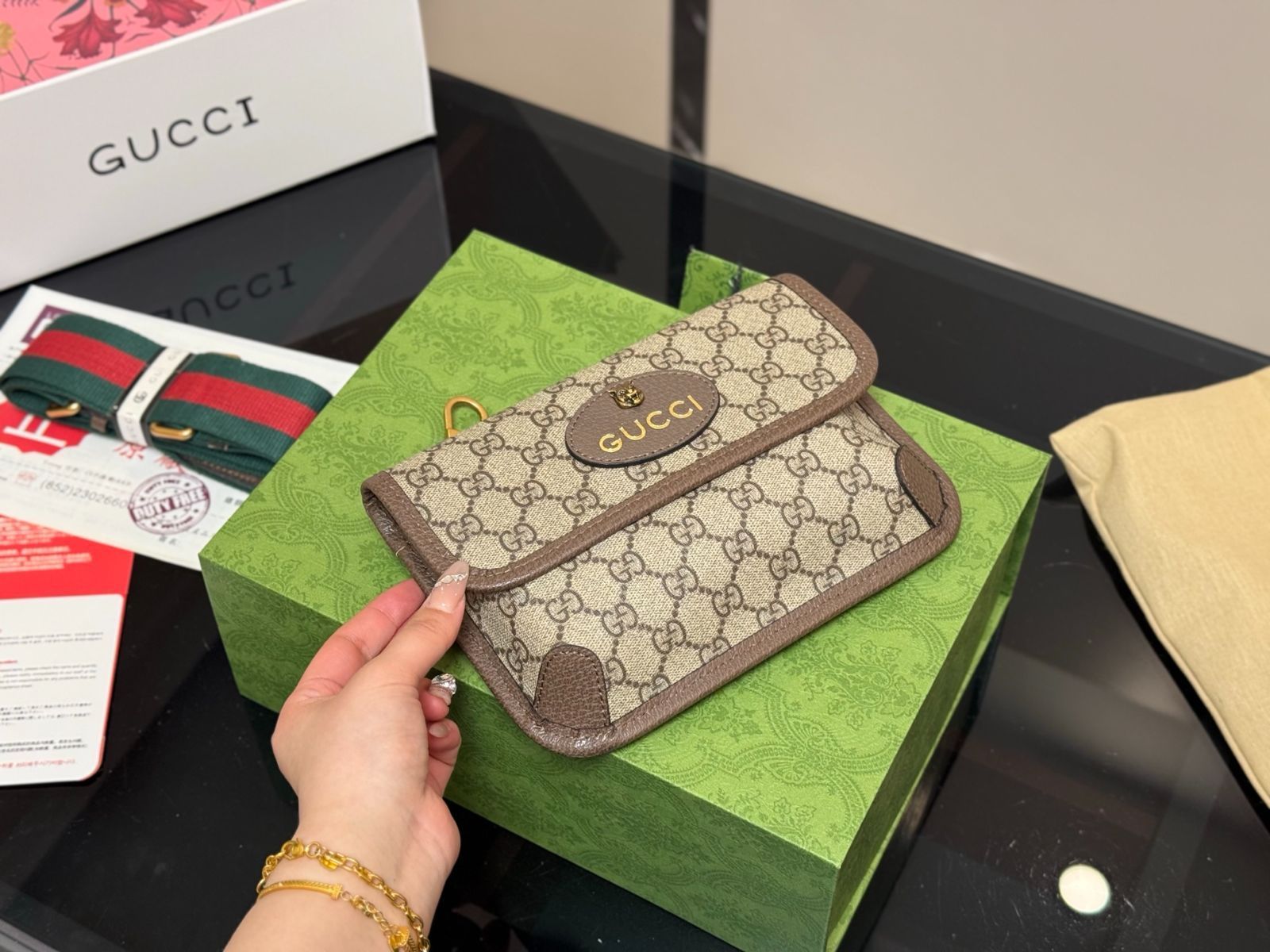 【今日特価】Gucci Tiger Head Waist Bag | グッチ タイガーヘッド ウエストバッグ 24×16cm/22×15cm-WTO輸入3