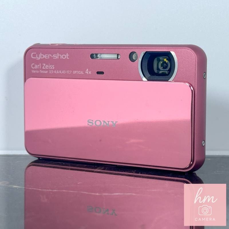 【美品】SONY Cyber-shot DSC-T110 ピンク 1610万画素 光学4倍ズーム カールツァイス スライド式 タッチパネル コンパクトデジタルカメラ ソニー サイバーショット