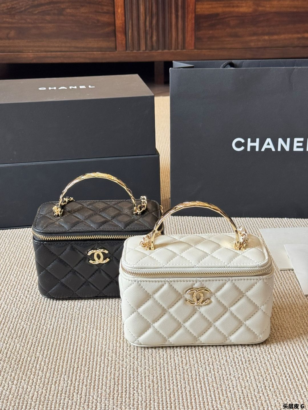 【今日特価】ヴィンテージシャネル化粧ボックスバッグ 17×11cm-MM輸入-MM輸入2