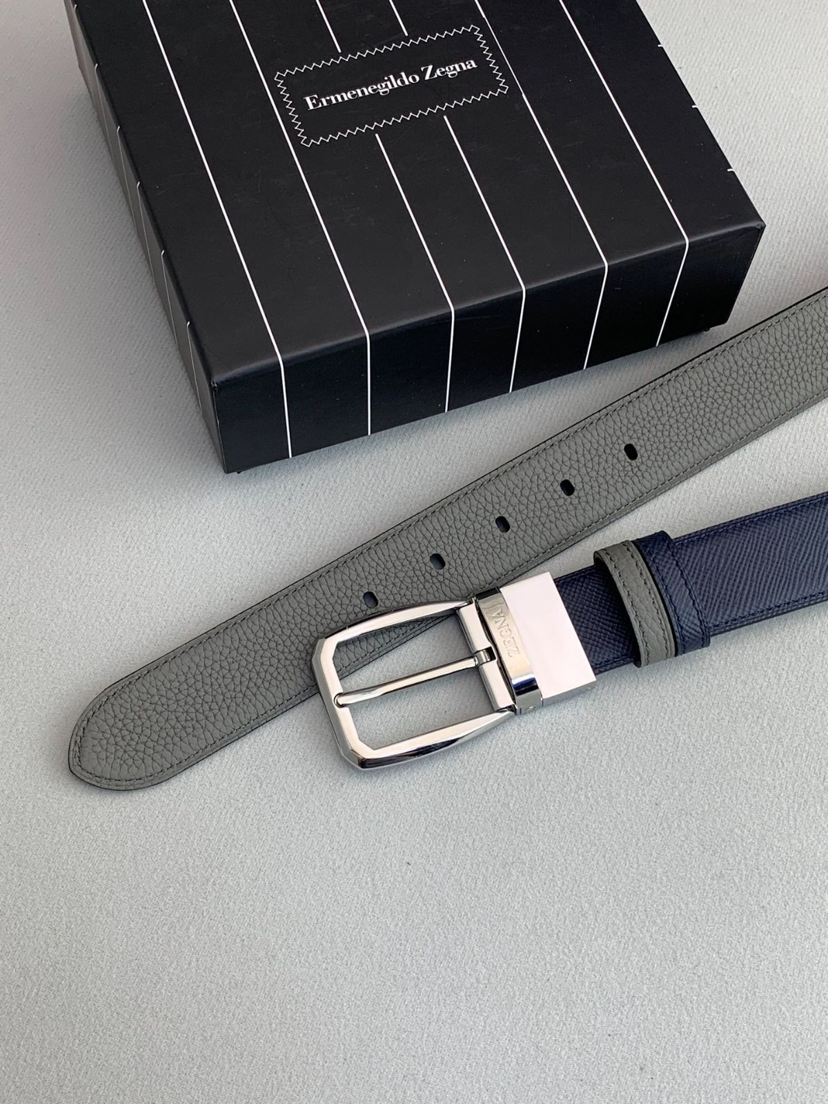 【今日特価】Zegna 当代男士 レザーベルト-2