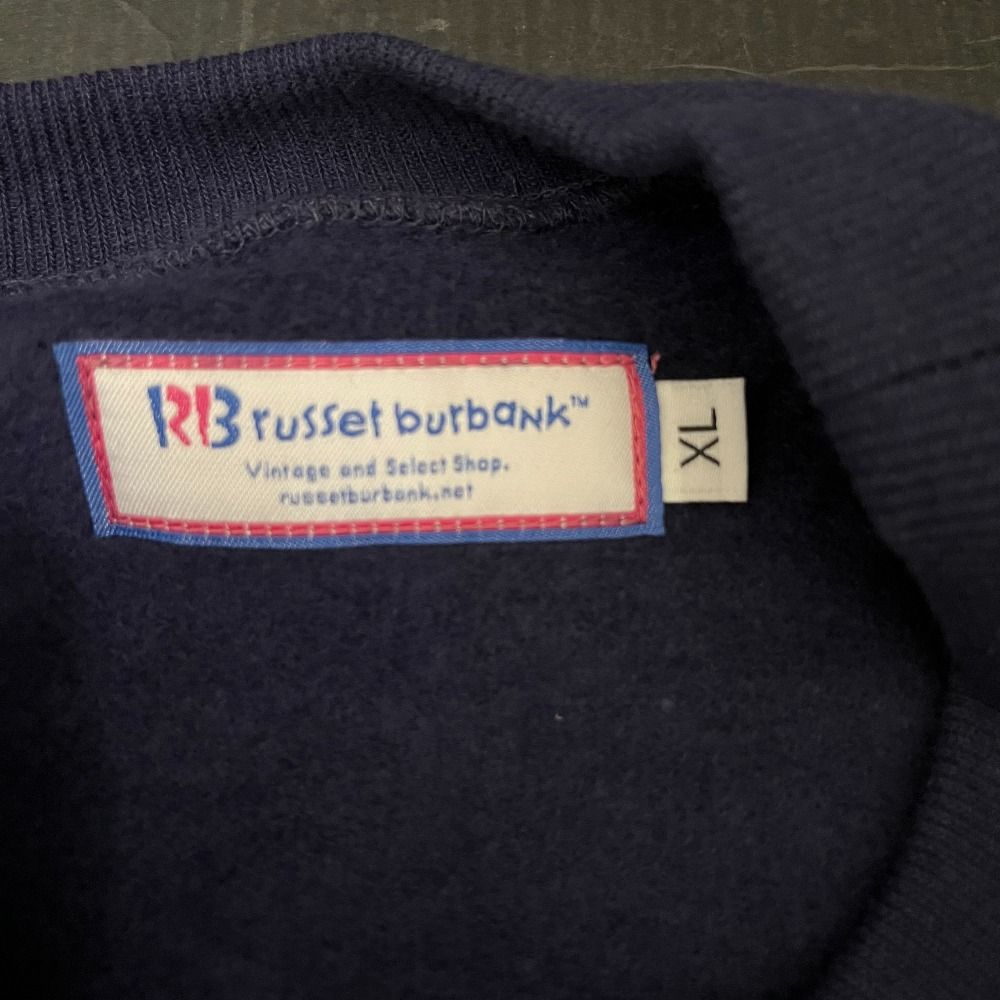 06w23331 Russet Burbank Crew Neck Navy XL ラセット バーバンク 
