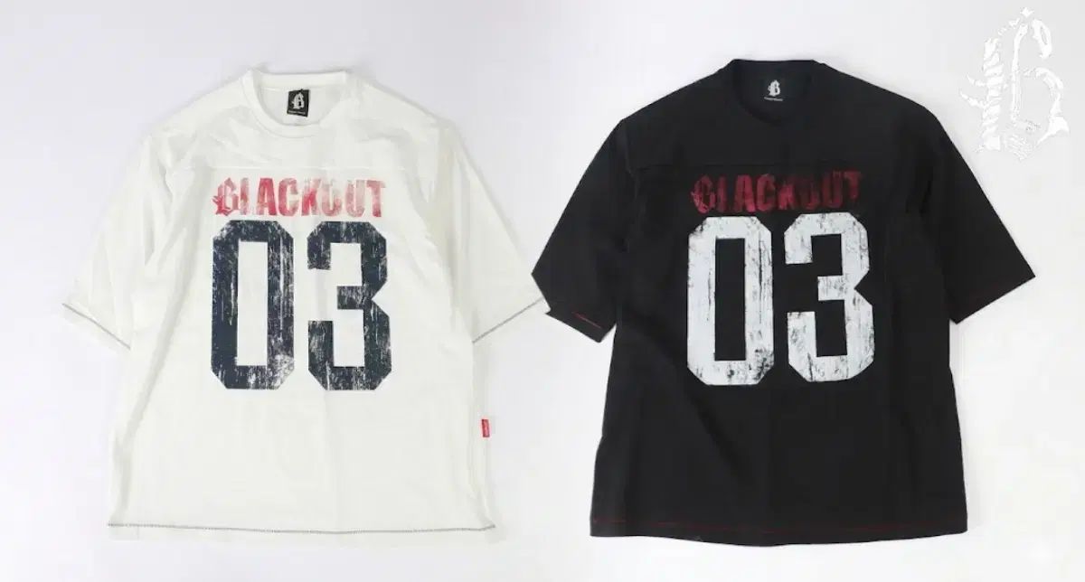 ブラックアウト フットボール Tシャツ