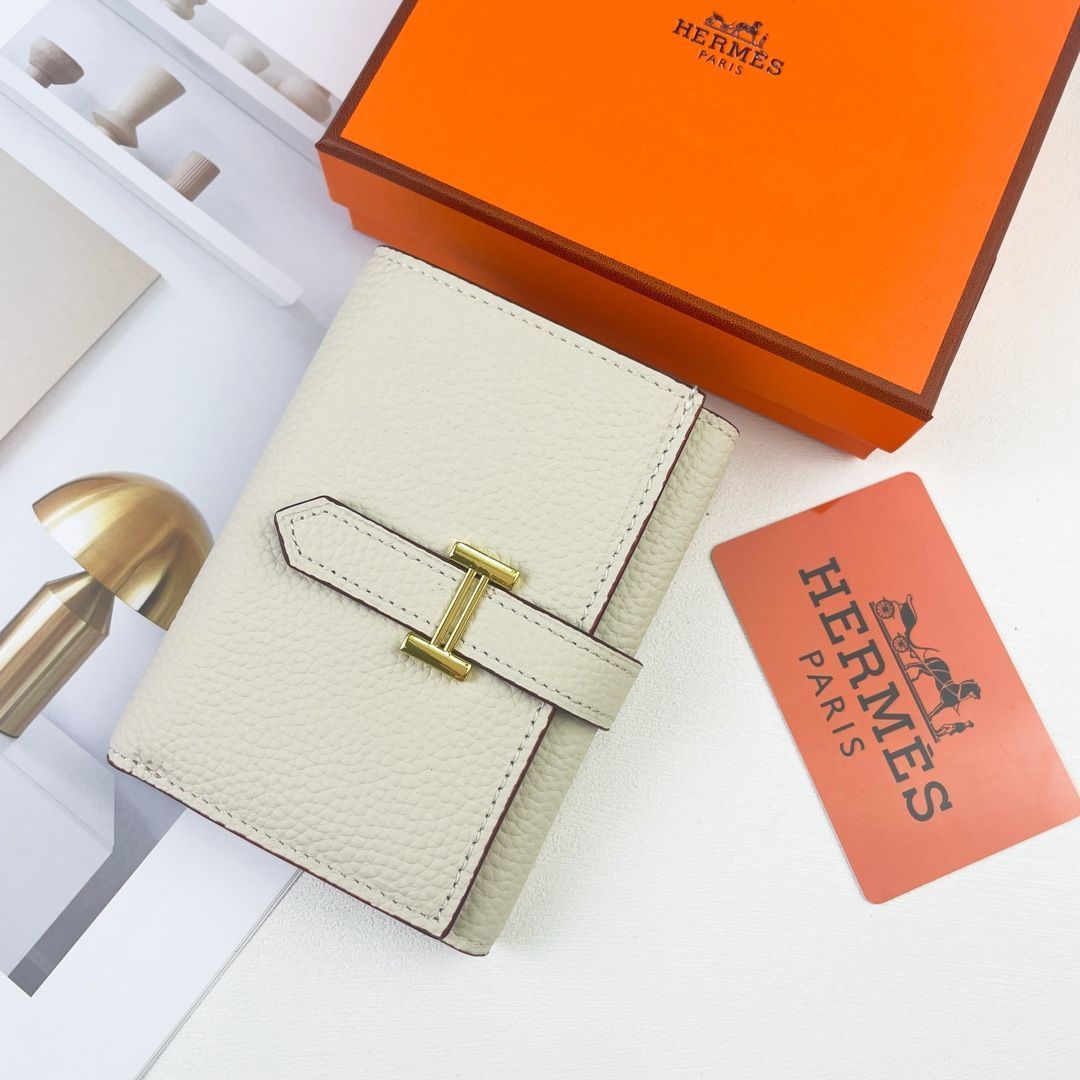 【本日限定特価】Hermes Bearn ミニ財布 エプソムレザー ゴールドHロック付き コンパクトデザイン[本日特価|新品未使用品]