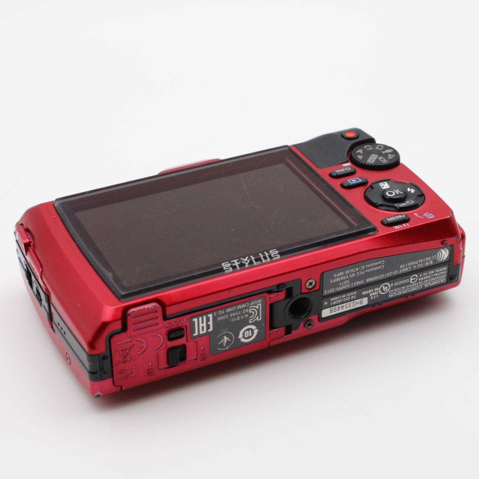 極上品】 OLYMPUS STYLUS TG-4 Tough レッド 1600万画素 F2.0 15m防水