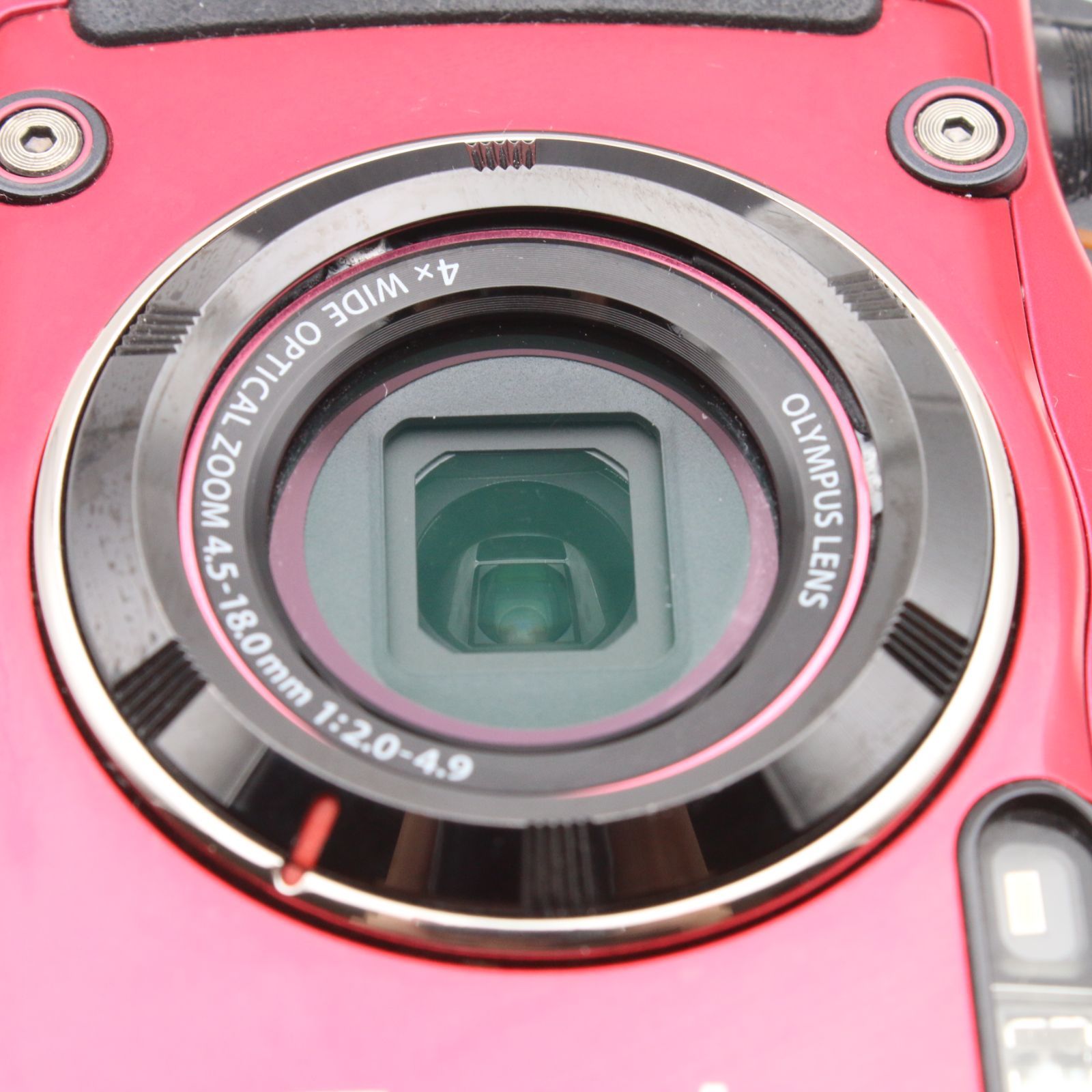 極上品】 OLYMPUS STYLUS TG-4 Tough レッド 1600万画素 F2.0 15m防水