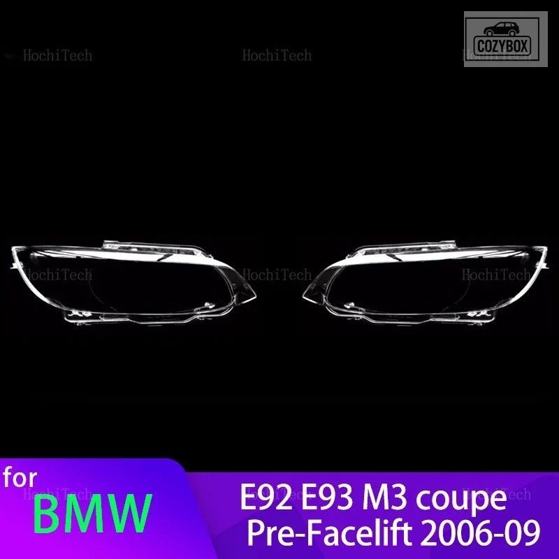 ヘッドライト カバー BMW M3 E92 E93 クーペフェイスリフト前 2006-09 クリアハウジン