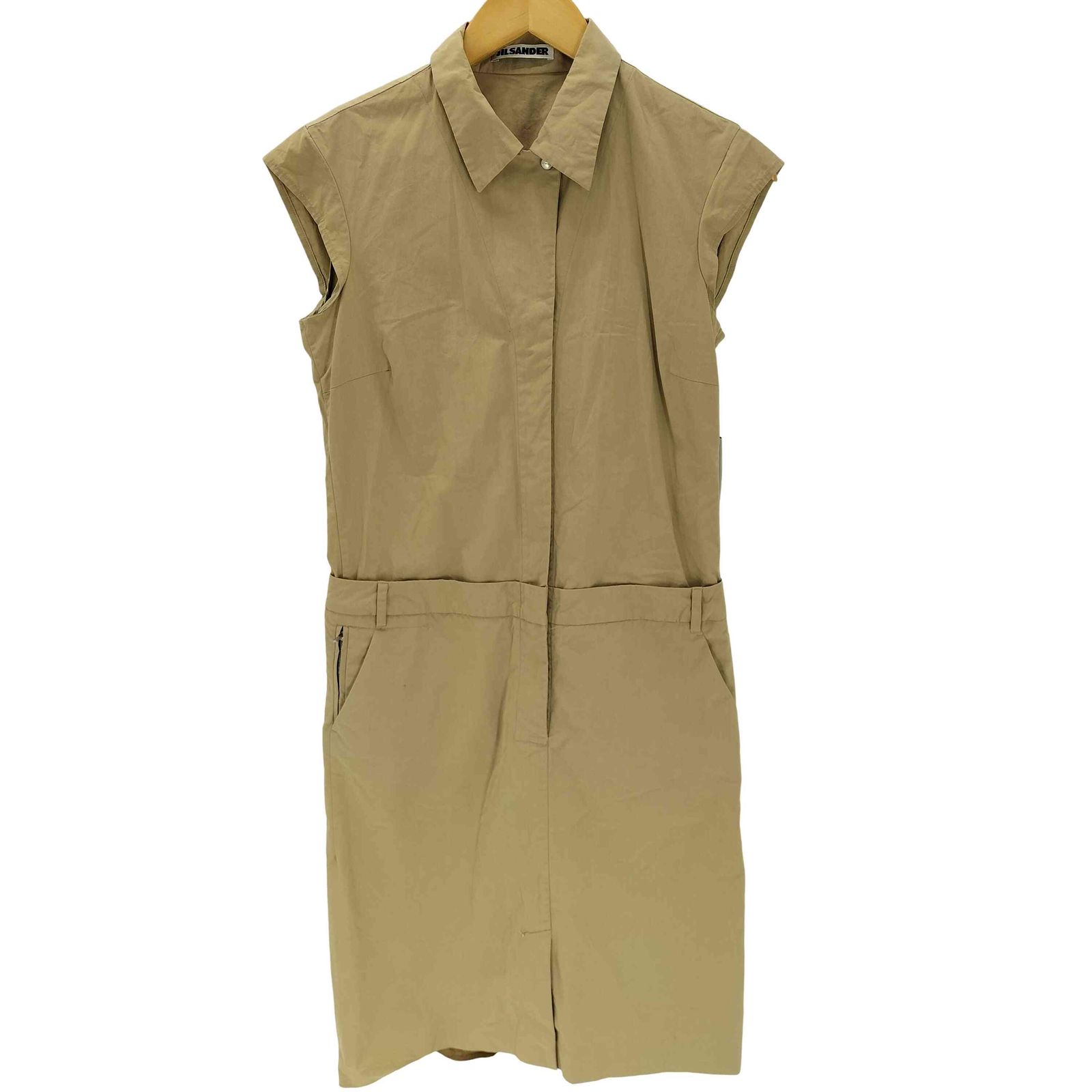 ジルサンダー JIL SANDER ノースリーブ ジップアップワンピース レディース 36