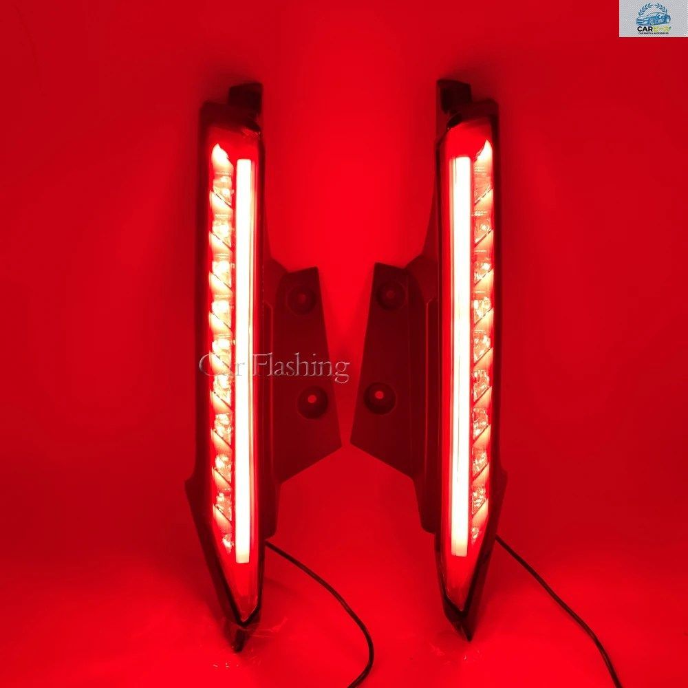 日産エクストレイル/エクストレイル ローグ 2014 - 2020用 LED デイタイムランニングライト リアバンパー テールライト フォグランプ ブレ