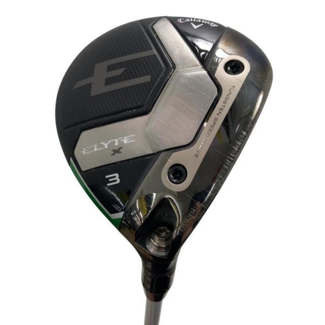 【中古】 キャロウェイ ELYTE X 3W フェアウェイウッド FW 純正特注シャフト (フレックスS) メンズ 男性用 右利き 右用 Cランク ゴルフクラブ