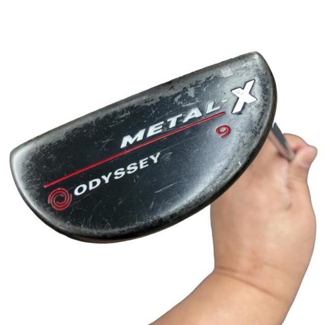 【中古】 オデッセイ METAL-X #9 34インチ パター PT スチール (フレックスその他) メンズ 男性用 右利き 右用 Cランク ゴルフクラブ