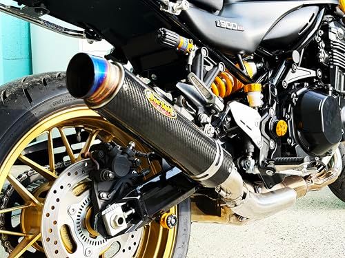 R★W4-18 ロングウェットカーボンサイレンサー ロングカーボンスリップオンサイレンサー 単品売り ※スプリング/バンド付き スリップオンマフラー 50.8mm 50.8φ のエンドパイプ用