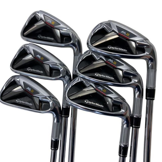 【中古】 テーラーメイド M2 6S アイアンセット IR RE-AX 90 STEEL JAPAN・SPEC(アイアン) (フレックスS) メンズ 男性用 右利き 右用 Cランク ゴルフクラブ